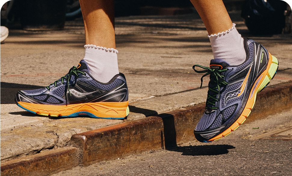 Person wearing ProGrid Guide 7 shoes